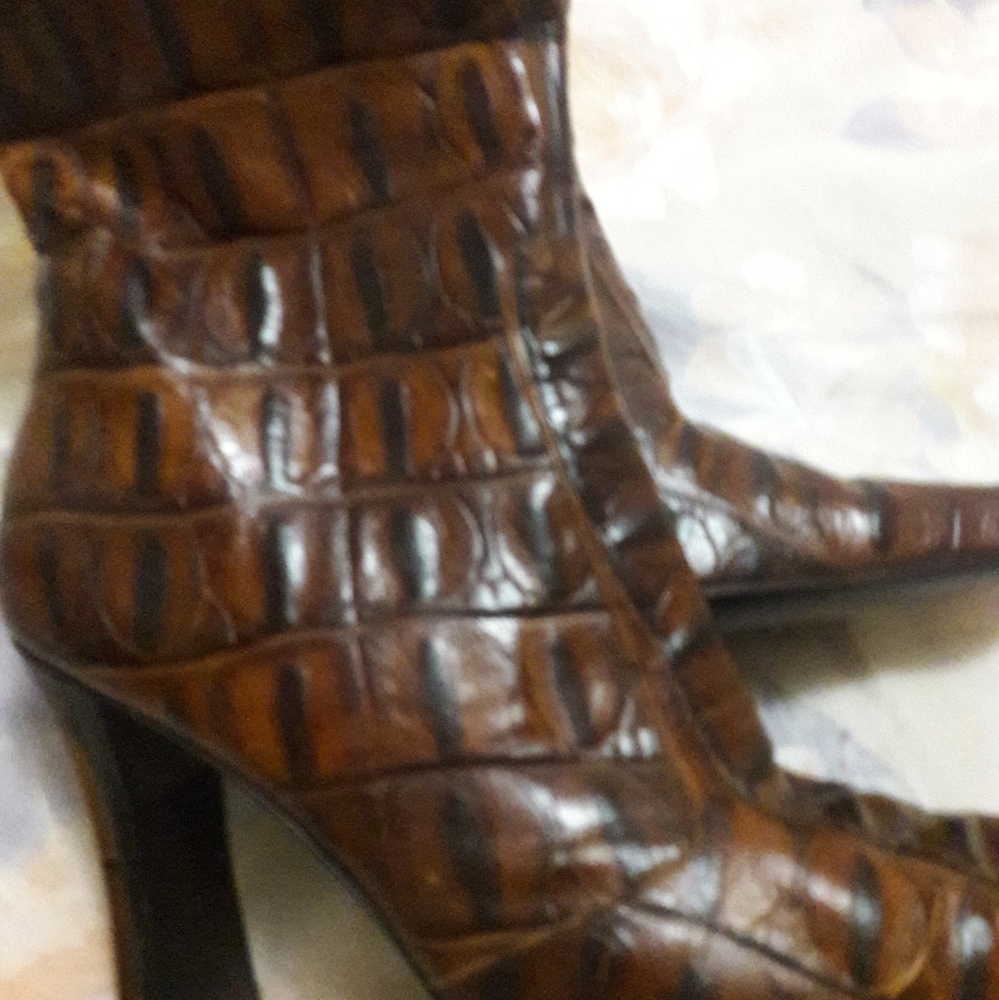 Authentic crocodile boots